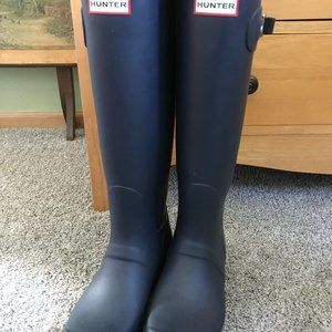 Hunter Boots, sz 9 us, Blue